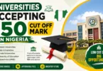 List of Universities Accepting 150 Cut Off Mark