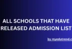 Admission Lists