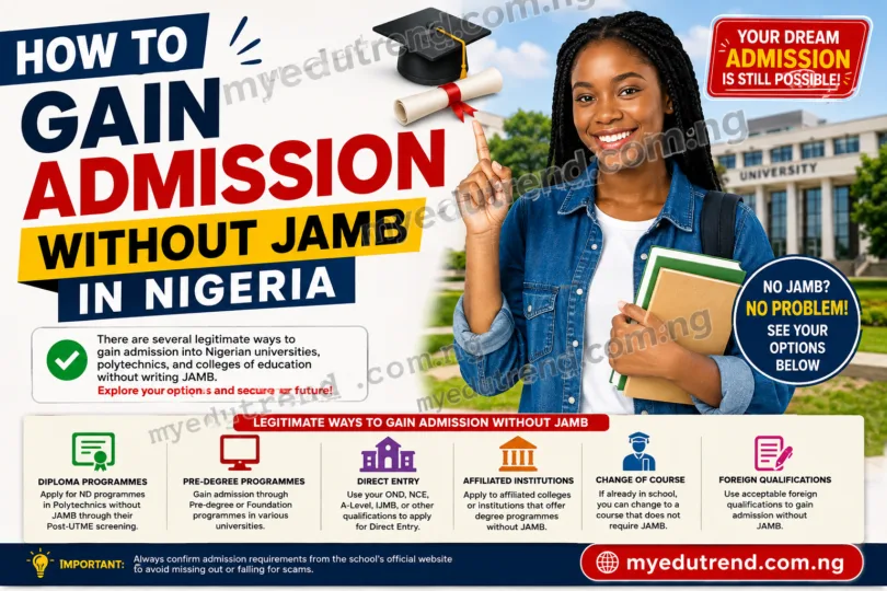 How to Gain Admission Without JAMB in Nigeria